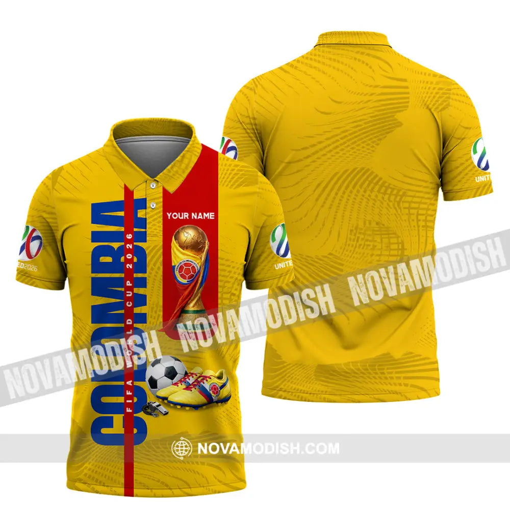 Unisex Shirt - Custom Colombia World Cup 2026 3D Shirt Polo Shirt / S T-shirt