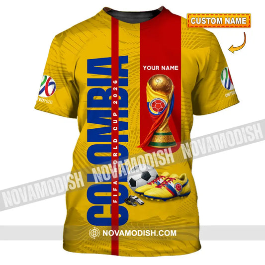 Unisex Shirt - Custom Colombia World Cup 2026 3D Shirt T-shirt
