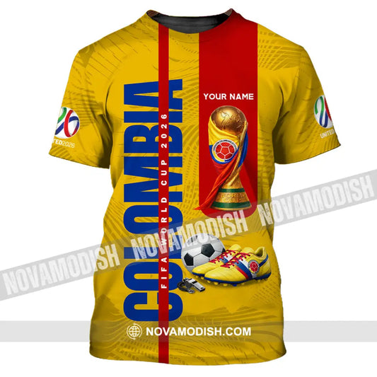 Unisex Shirt - Custom Colombia World Cup 2026 3D Shirt T-Shirt / S T-shirt