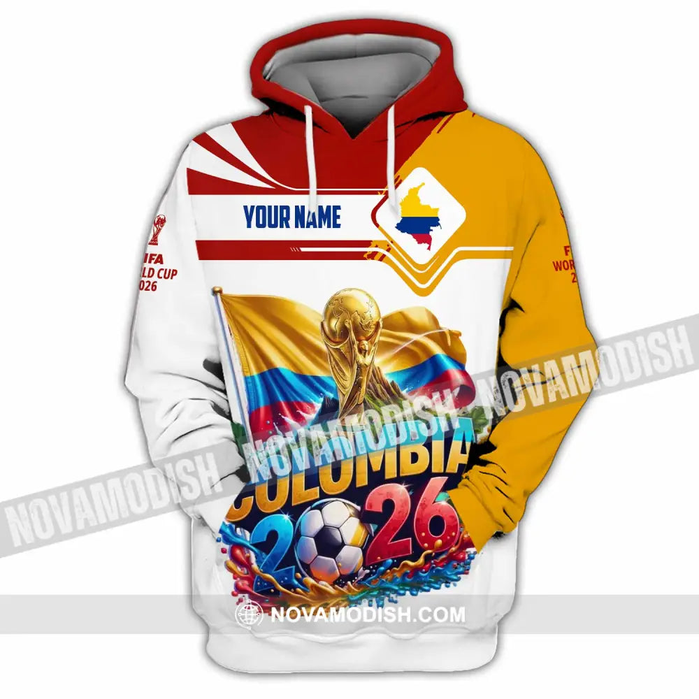 Unisex Shirt - Custom Colombia World Cup 2026 Shirt - Hoodie / S - T-shirt