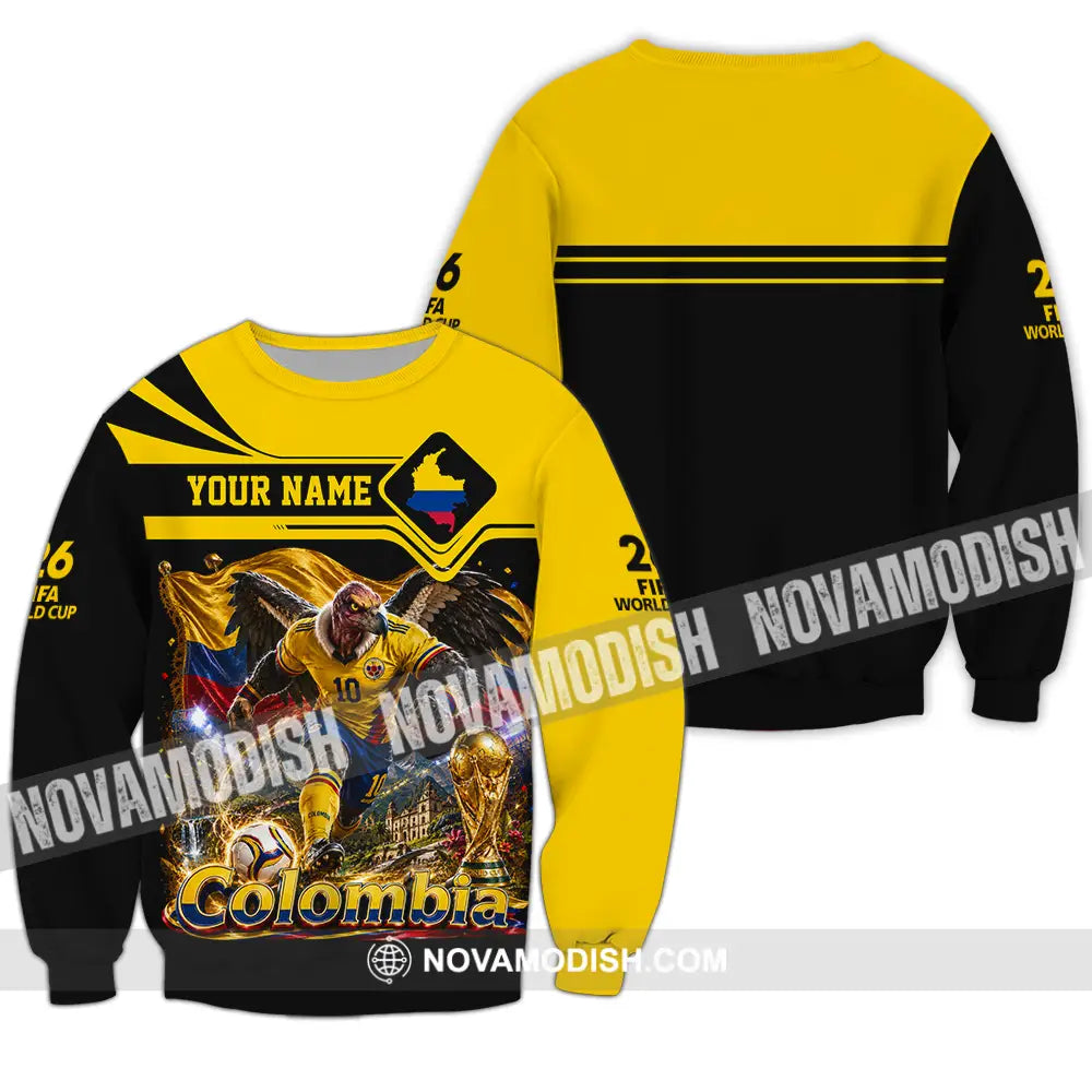 Unisex Shirt - Custom Colombia World Cup 2026 Shirt - Long Sleeve / S - T-shirt