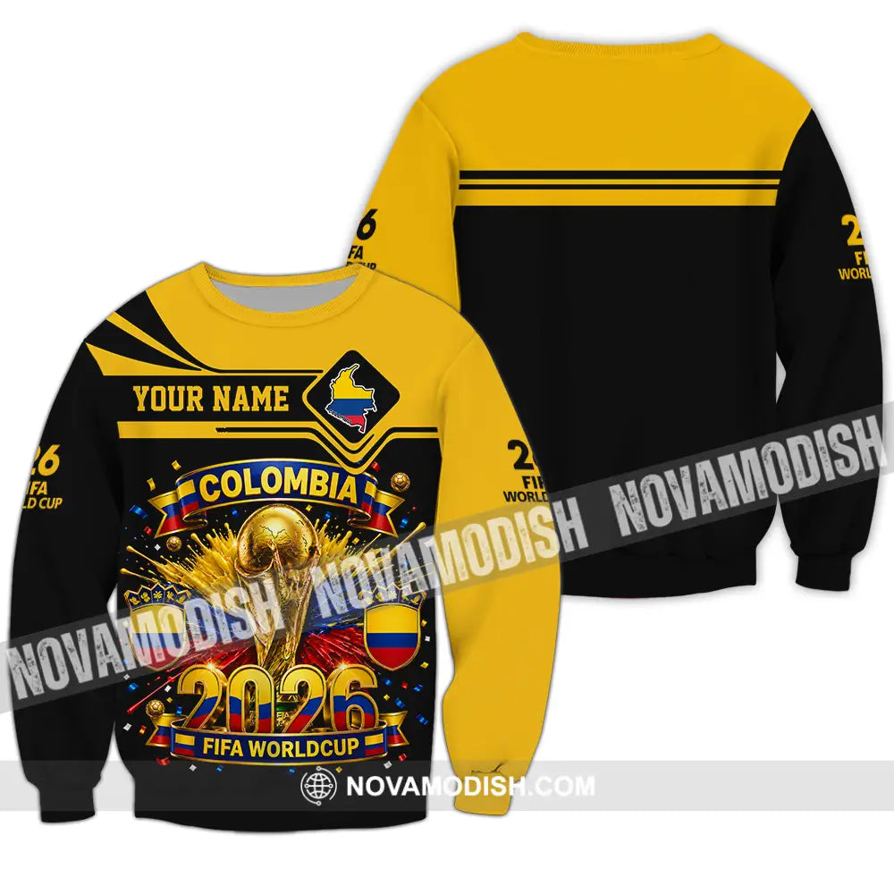 Unisex Shirt - Custom Colombia World Cup 2026 Shirt - Long Sleeve / S - T-shirt