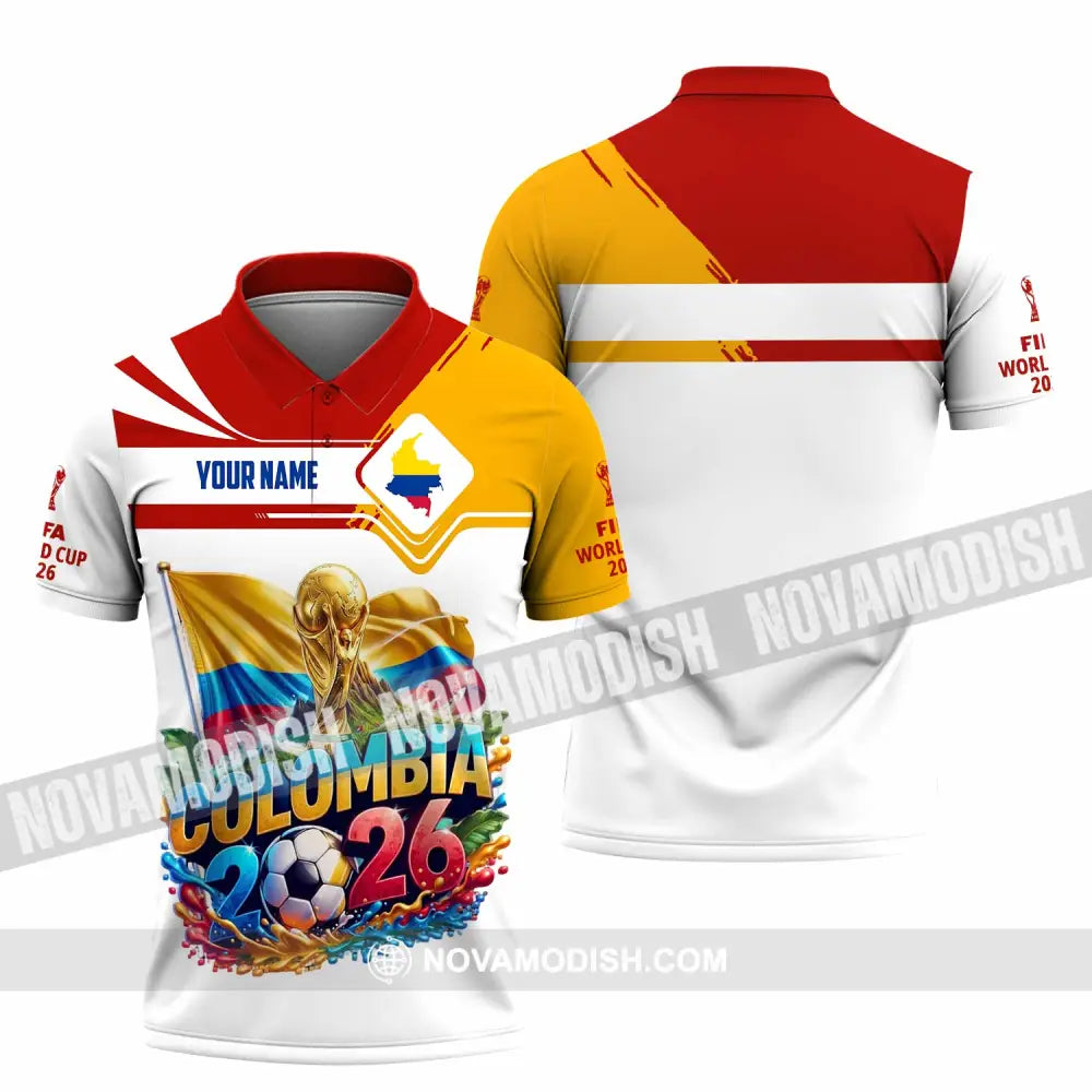 Unisex Shirt - Custom Colombia World Cup 2026 Shirt - Polo Shirt / S - T-shirt