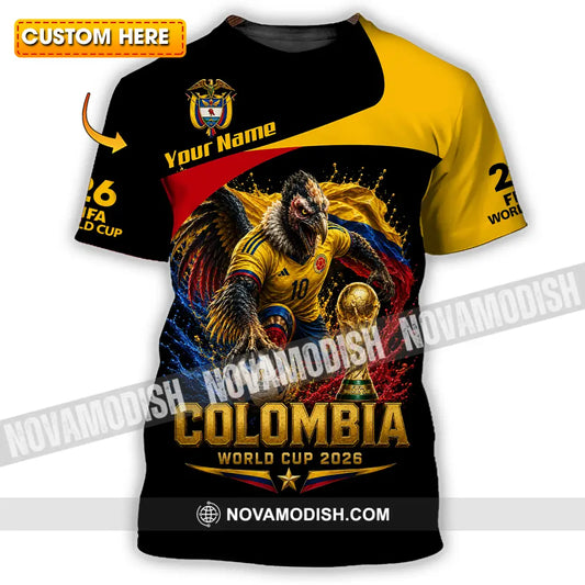 Unisex Shirt - Custom Colombia World Cup 2026 Shirt - T-shirt