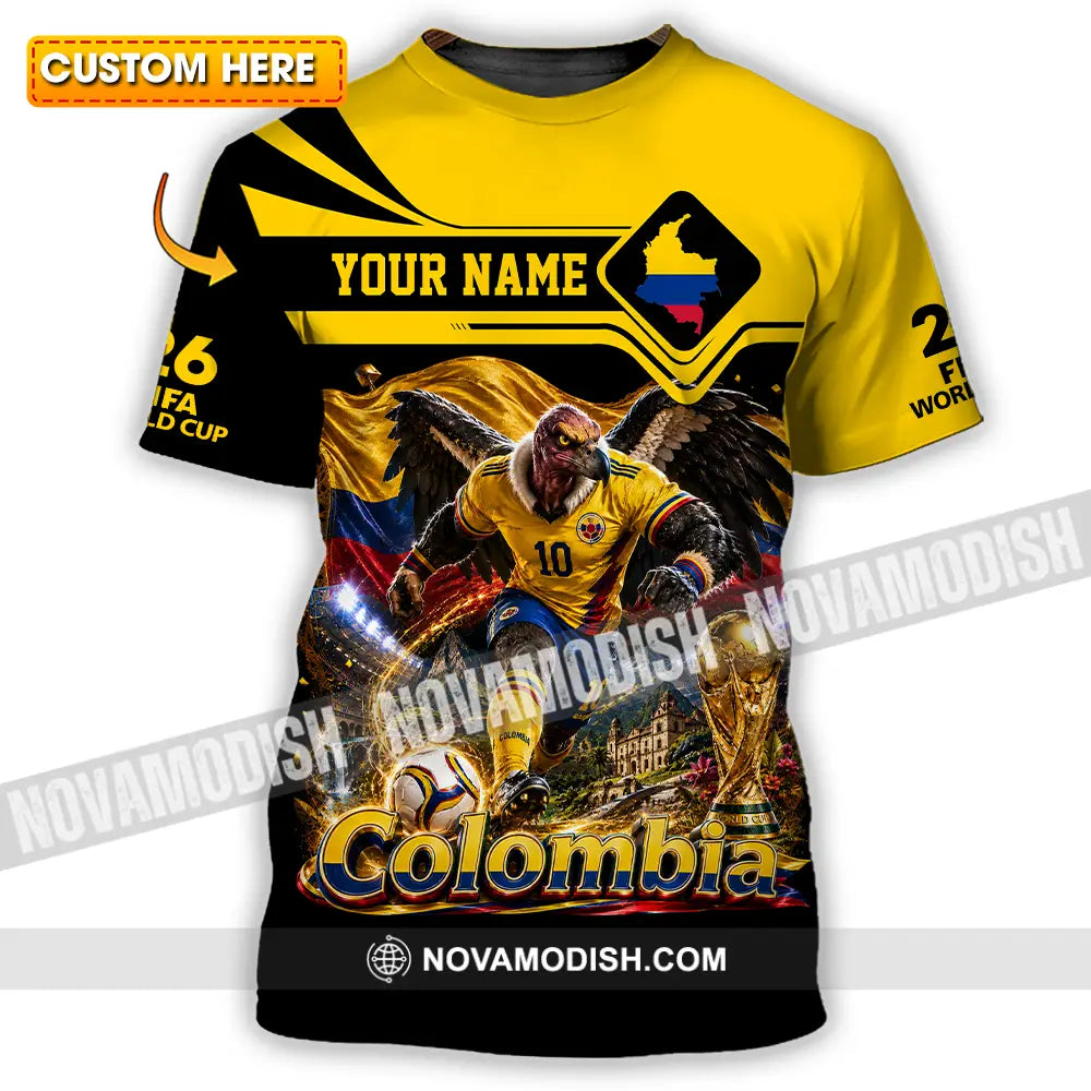 Unisex Shirt - Custom Colombia World Cup 2026 Shirt - T-shirt