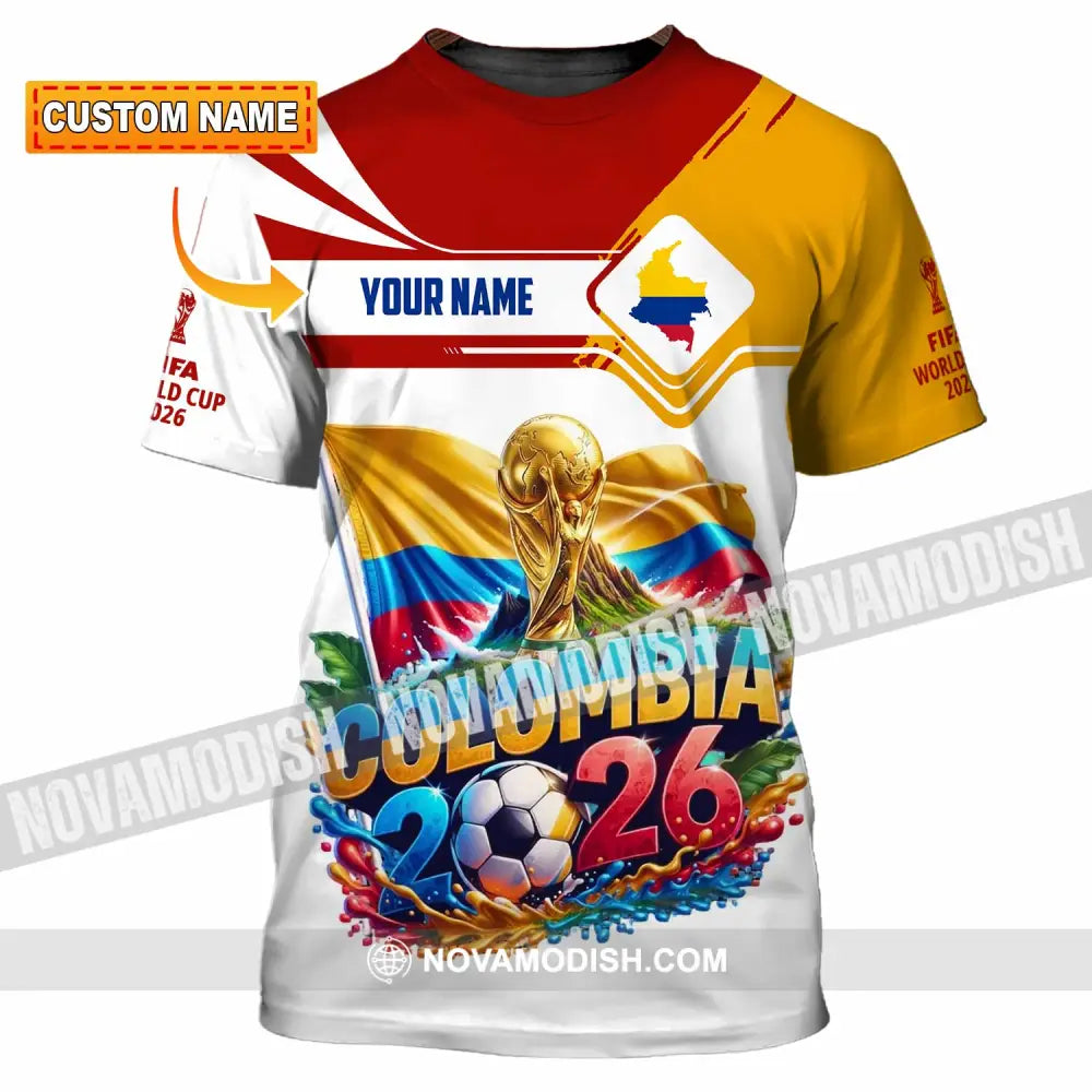 Unisex Shirt - Custom Colombia World Cup 2026 Shirt - T-shirt
