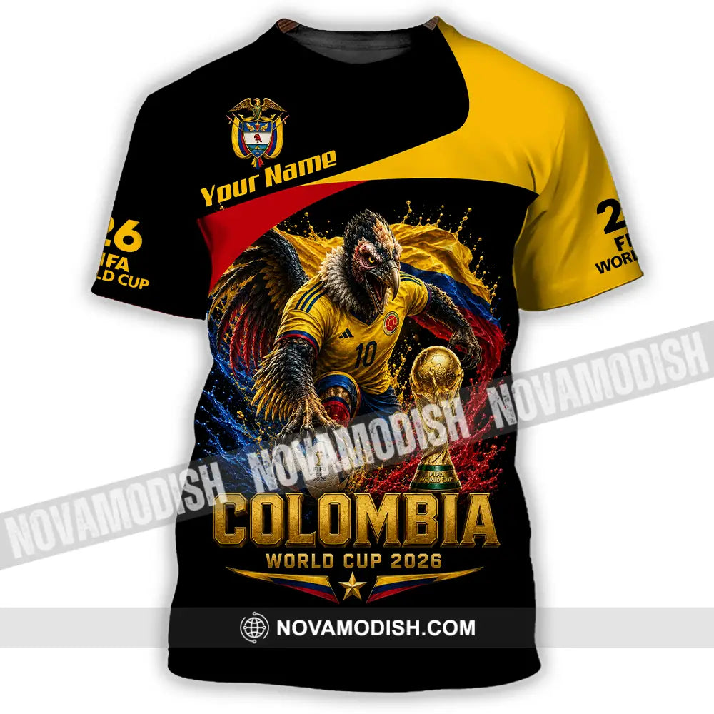 Unisex Shirt - Custom Colombia World Cup 2026 Shirt - T-Shirt / S - T-shirt