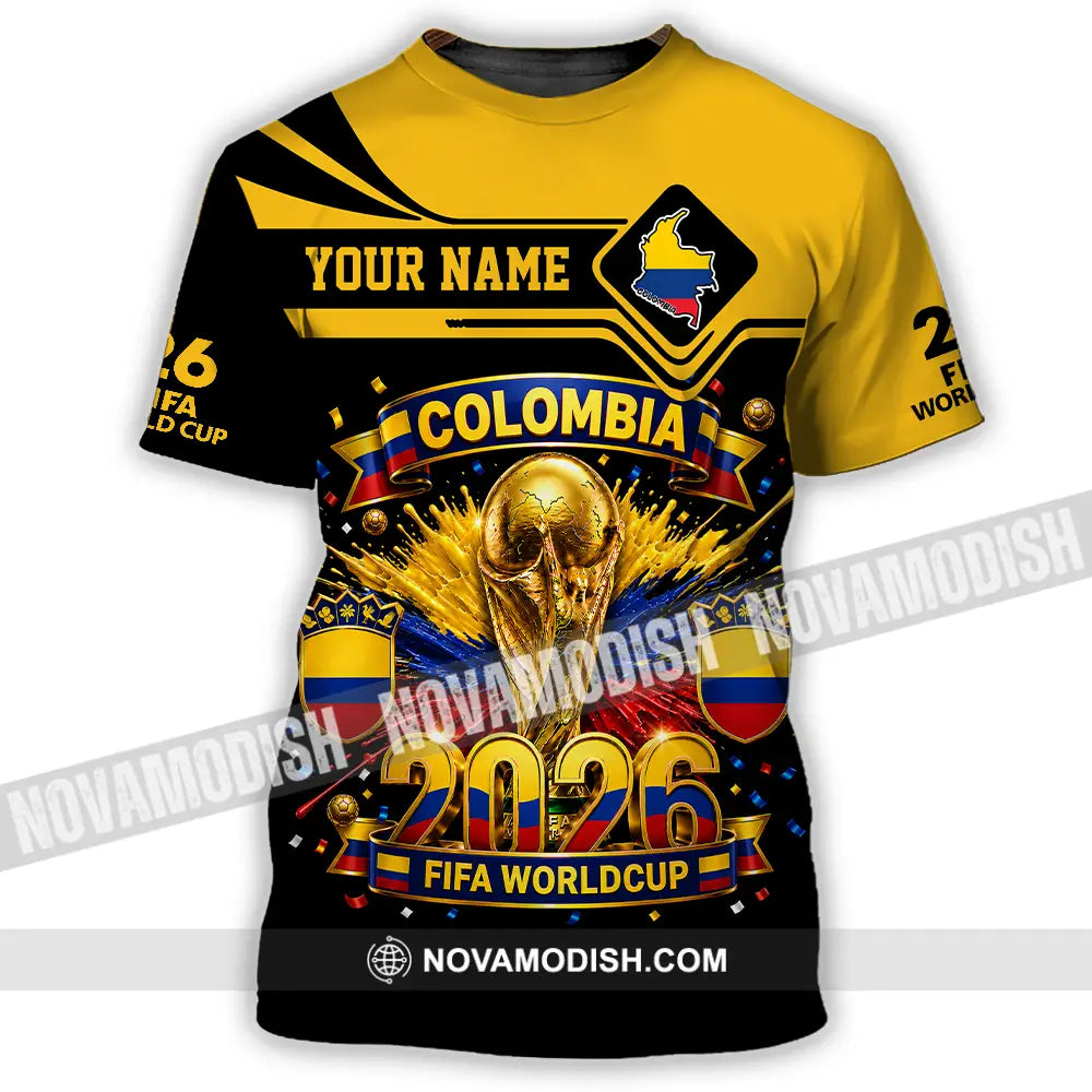 Unisex Shirt - Custom Colombia World Cup 2026 Shirt - T-Shirt / S - T-shirt
