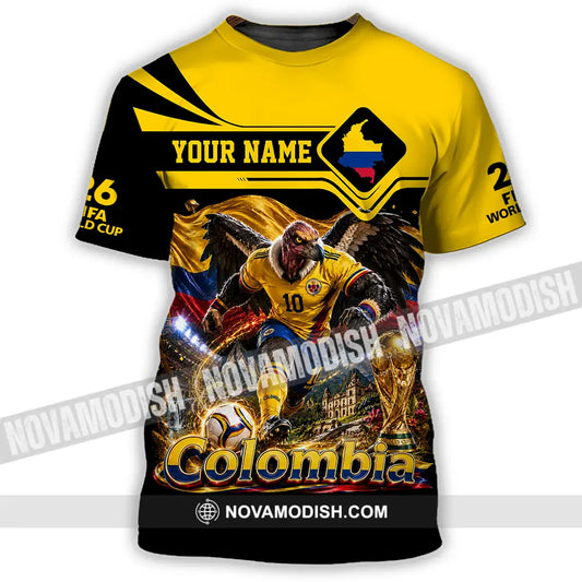 Unisex Shirt - Custom Colombia World Cup 2026 Shirt - T-Shirt / S - T-shirt