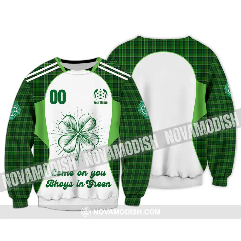 Unisex Shirt - Custom Come On You Bhoys In Green Shirt Long Sleeve / S T-shirt