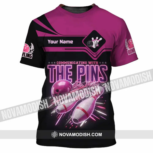 Unisex Shirt - Custom Communicating With The Pins Bowling Shirt - T-Shirt / S - T-shirt