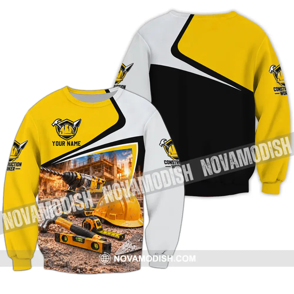 Unisex Shirt - Custom Construction Worker Shirt - Long Sleeve / S - T-shirt