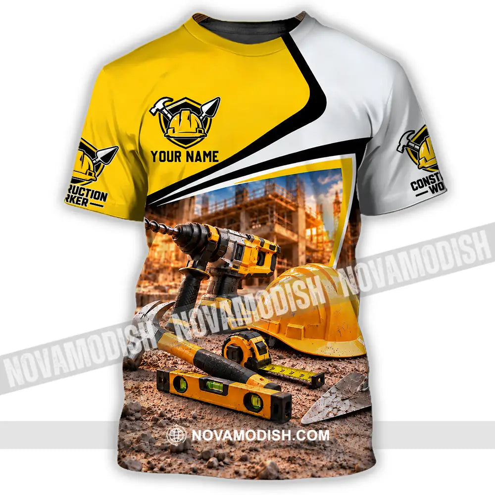 Unisex Shirt - Custom Construction Worker Shirt - T-Shirt / S - T-shirt