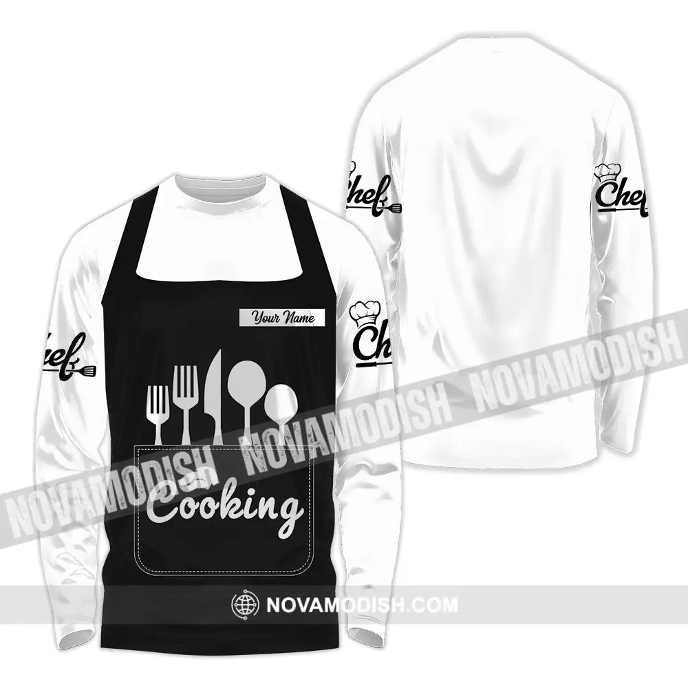 Unisex Shirt - Custom Cooking 3D Shirt Long Sleeve Shirt / S T-shirt