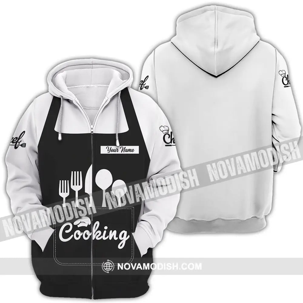 Unisex Shirt - Custom Cooking 3D Shirt Zipper Hoodie / S T-shirt