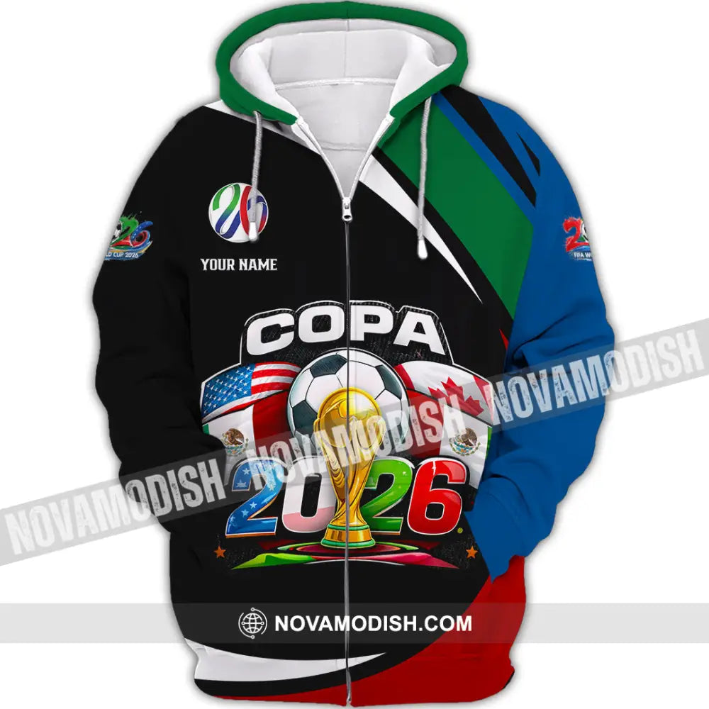Unisex Shirt - Custom COPA 2026 3D Shirt - Zipper Hoodie / S - T-shirt