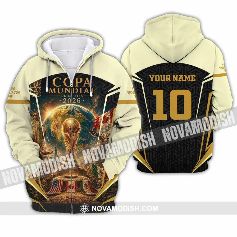 Unisex Shirt - Custom Copa Mundial World Cup 2026 Shirt - Zipper Hoodie / S - T-shirt