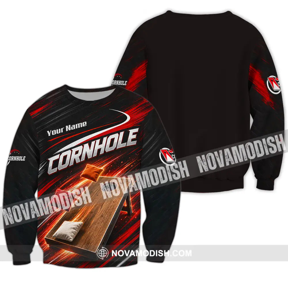 Unisex Shirt - Custom Cornhole Shirt - Long Sleeve / S - T-shirt