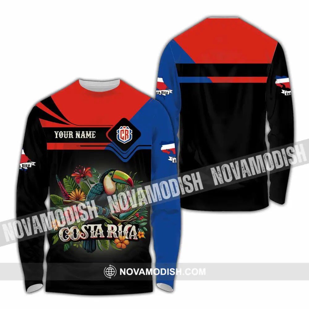 Unisex Shirt - Custom Costa Rica Shirt Long Sleeve Shirt / S T-shirt