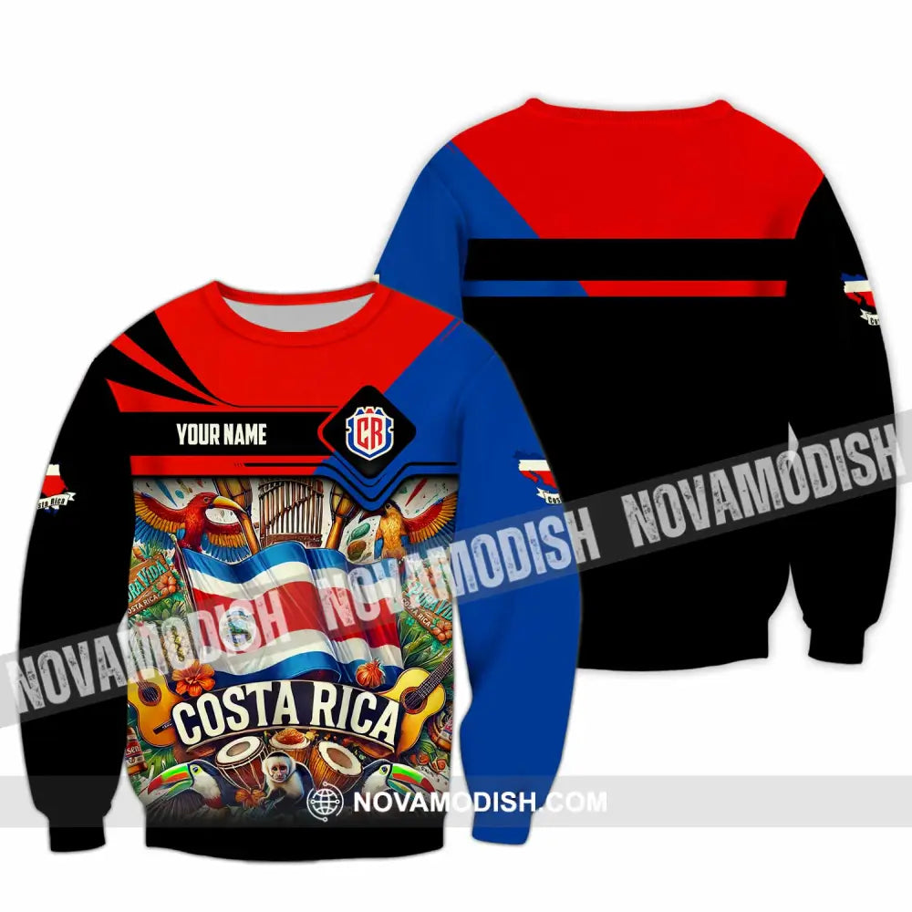 Unisex Shirt - Custom Costa Rica Shirt Long Sleeve / S T-shirt