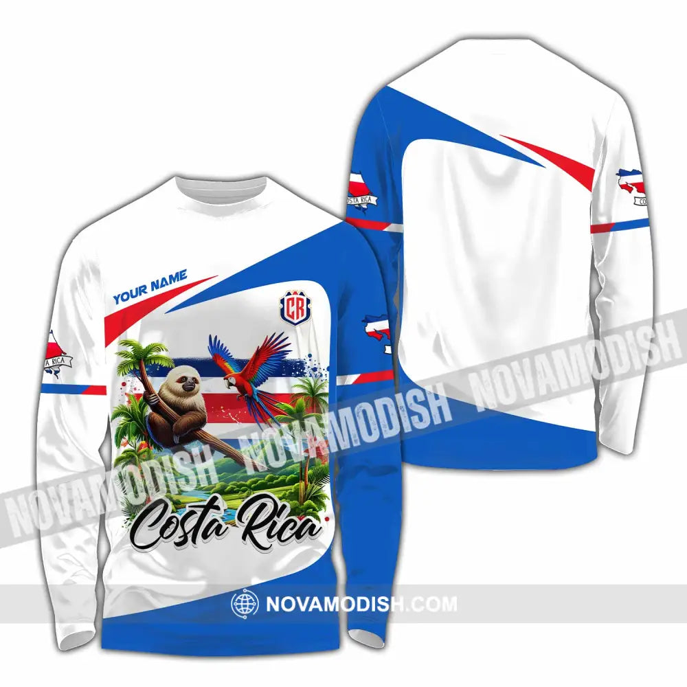 Unisex Shirt - Custom Costa Rica Shirt Long Sleeve Shirt / S T-shirt