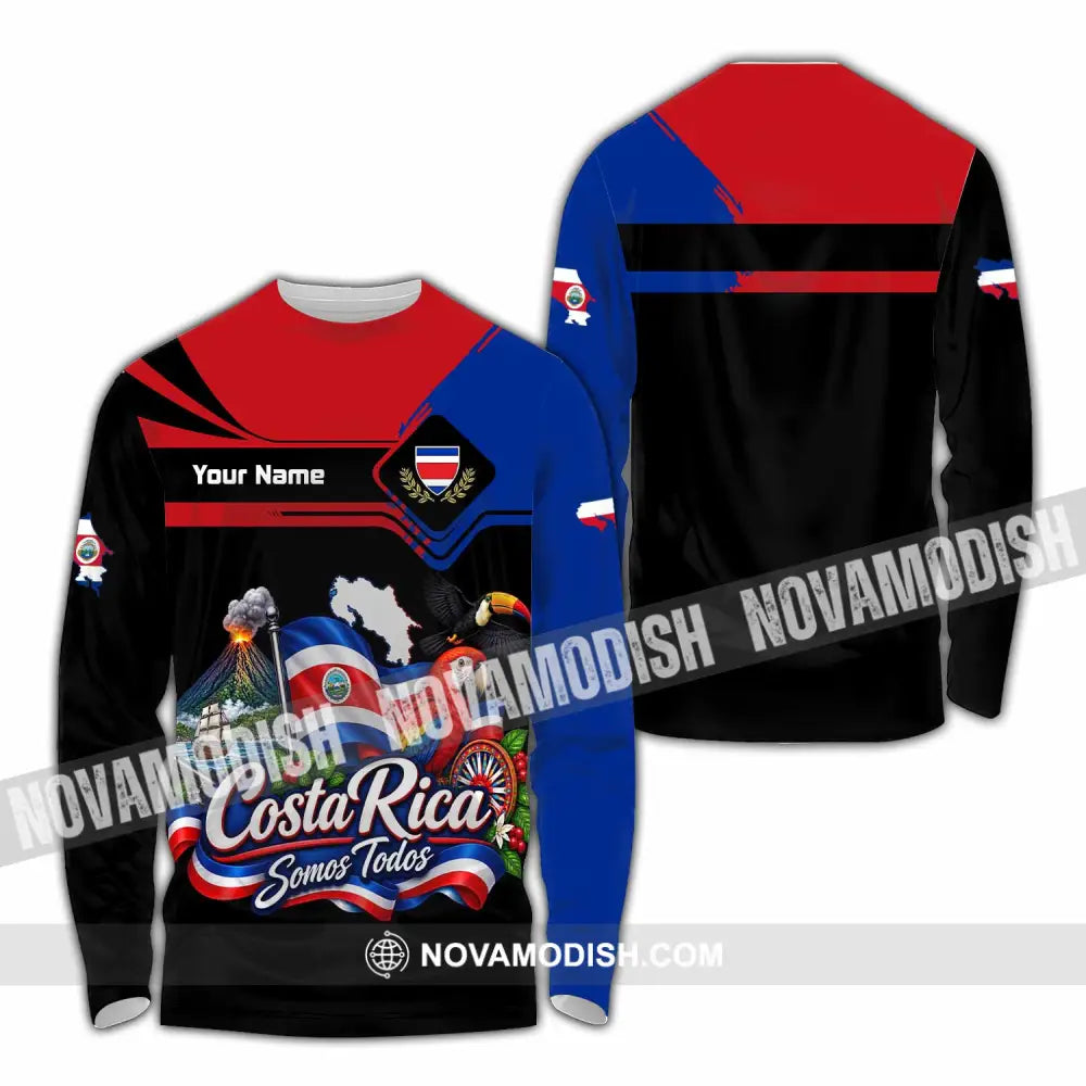 Unisex Shirt - Custom Costa Rica Shirt - Long Sleeve Shirt / S - T-shirt