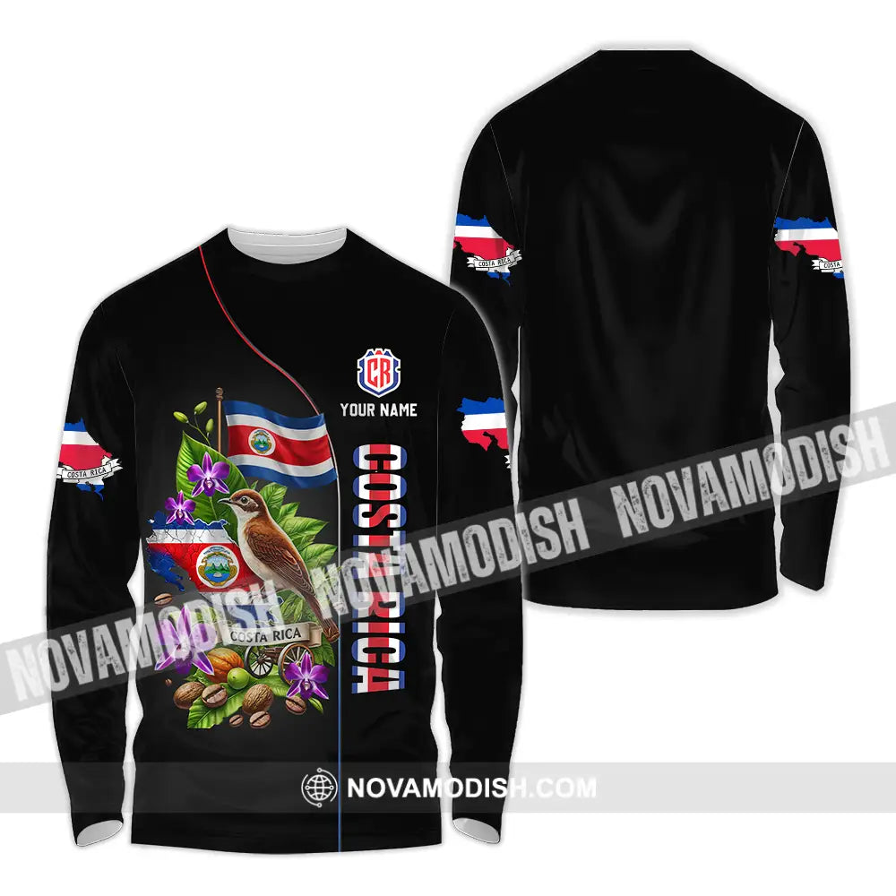 Unisex Shirt - Custom Costa Rica Pura Vida 3D Shirt Long Sleeve Shirt / S T-shirt