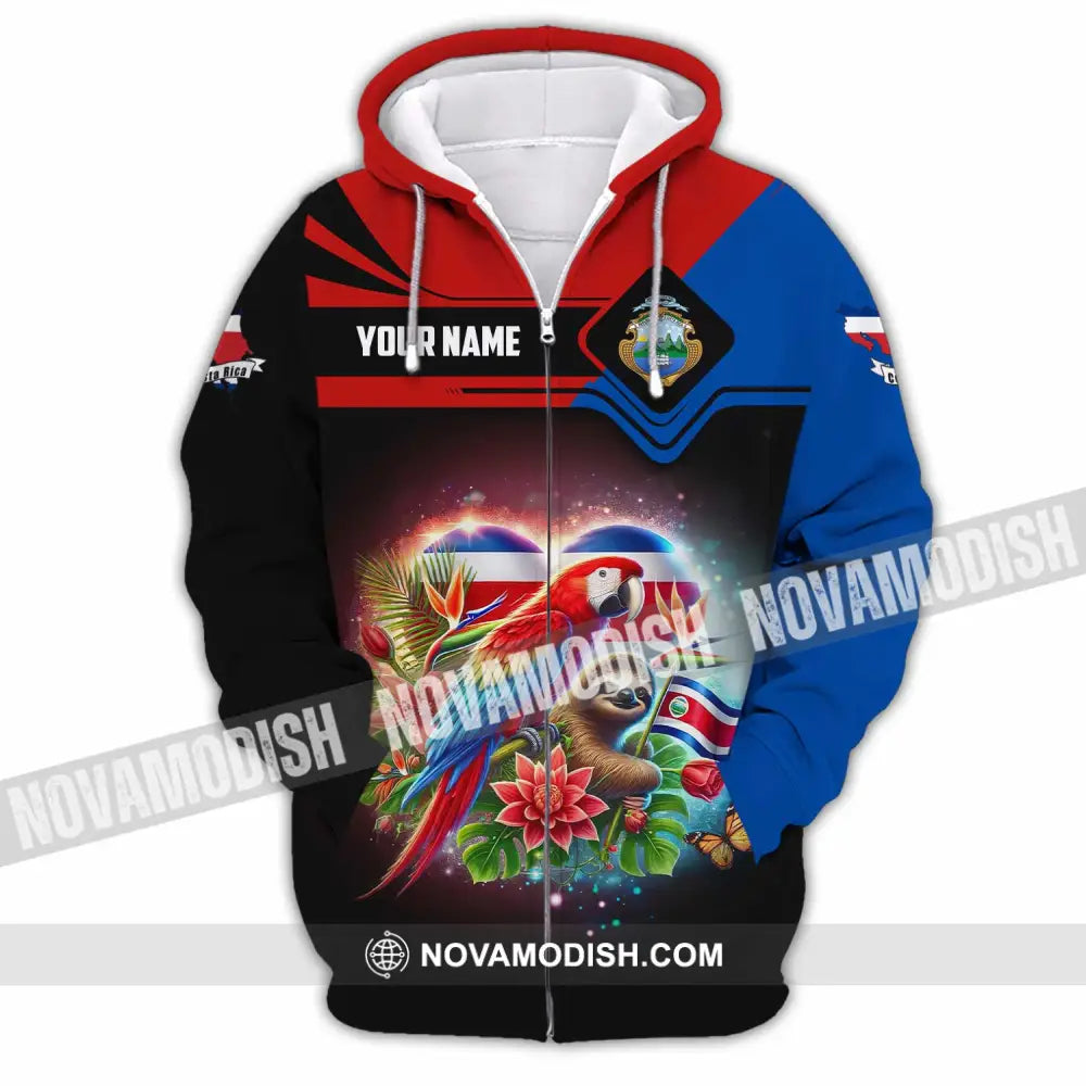 Unisex Shirt - Custom Costa Rica Shirt Zipper Hoodie / S T-shirt