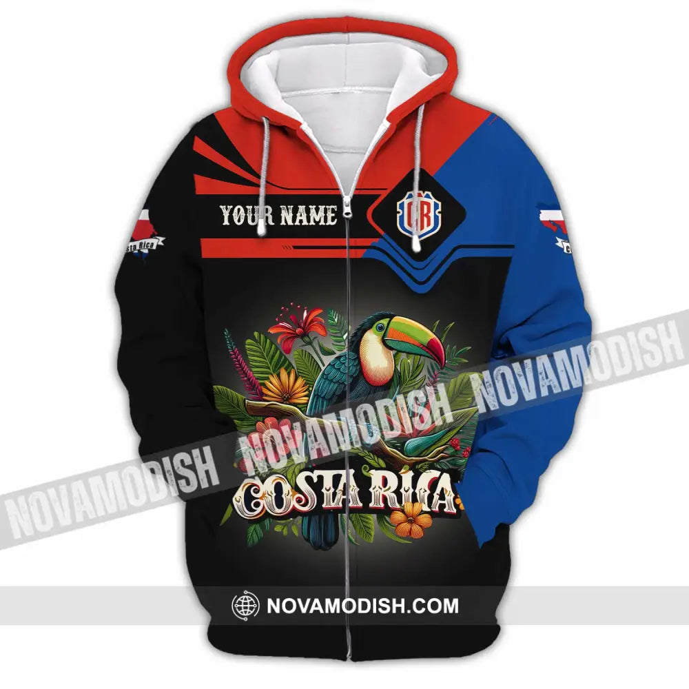 Unisex Shirt - Custom Costa Rica Shirt Zipper Hoodie / S T-shirt