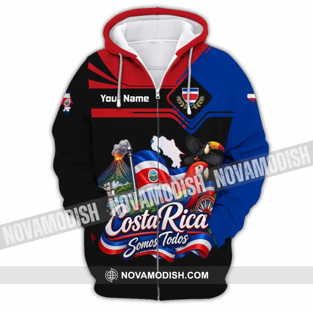 Unisex Shirt - Custom Costa Rica Shirt - Zipper Hoodie / S - T-shirt