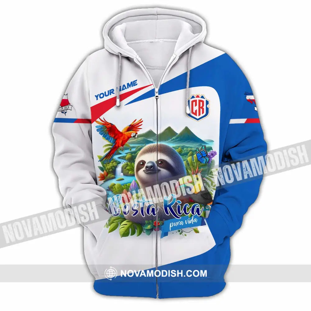 Unisex Shirt - Custom Costa Rica Shirt Zipper Hoodie / S T-shirt