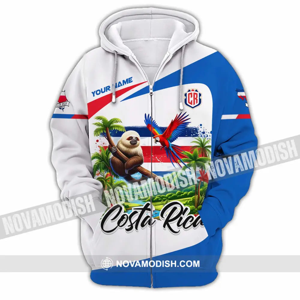 Unisex Shirt - Custom Costa Rica Shirt Zipper Hoodie / S T-shirt