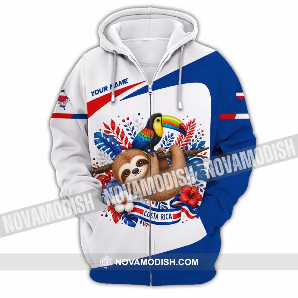 Unisex Shirt - Custom Costa Rica Shirt - Zipper Hoodie / S - T-shirt
