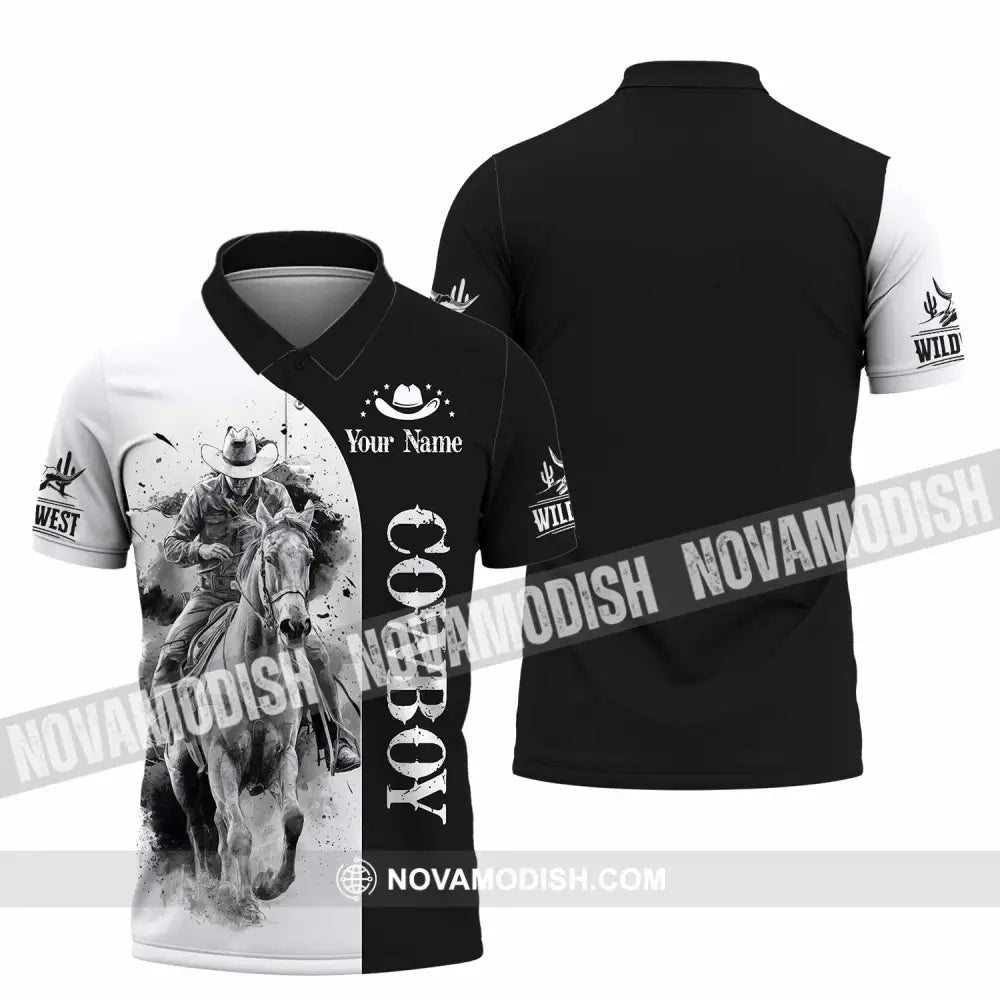 Unisex Shirt - Custom Cowboy 3D Shirt - Polo Shirt / S - T-shirt