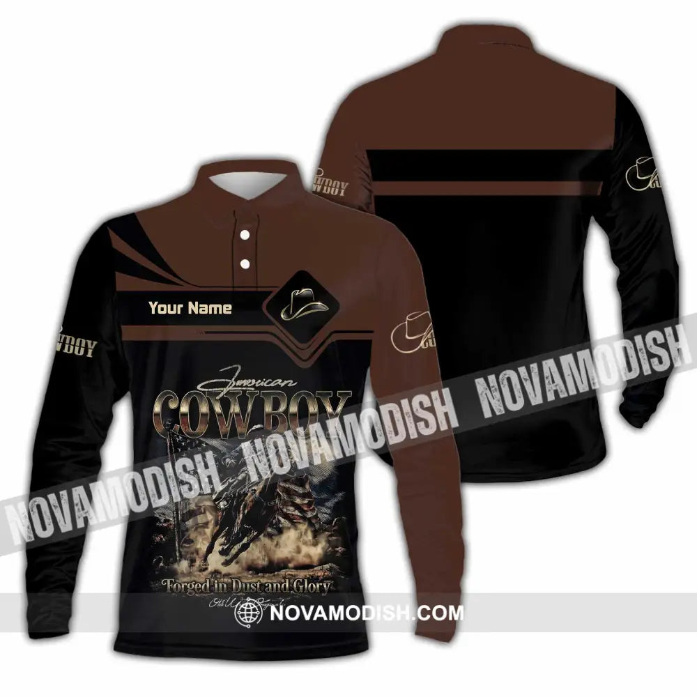 Unisex Shirt - Custom Cowboy Shirt - Long Sleeve Polo / S - T-shirt