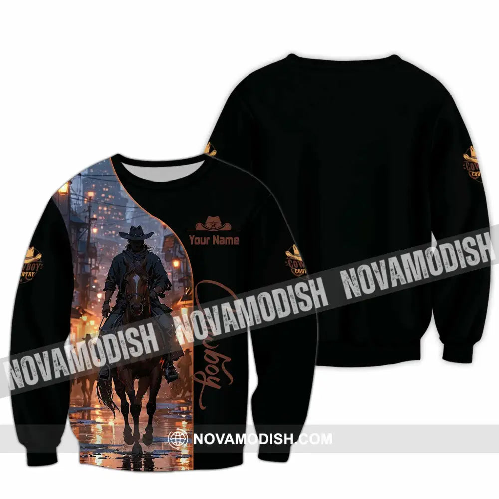 Unisex Shirt - Custom Cowboy Shirt - Long Sleeve / S - T-shirt
