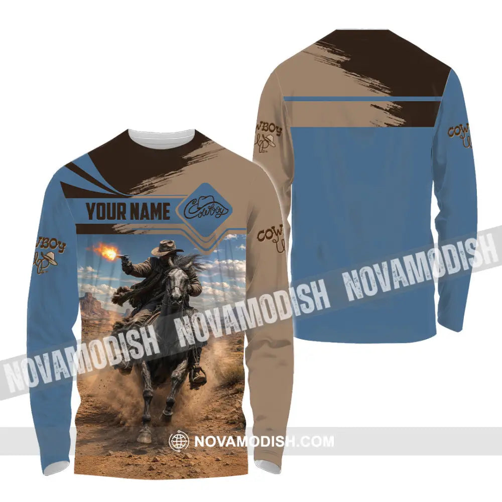 Unisex Shirt - Custom Cowboy Shirt - Long Sleeve Shirt / S - T-shirt