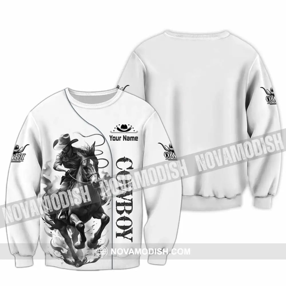 Unisex Shirt - Custom Cowboy Shirt - Long Sleeve / S - T-shirt