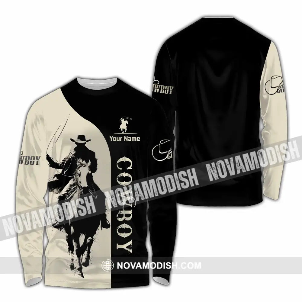 Unisex Shirt - Custom Cowboy Shirt - Long Sleeve Shirt / S - T-shirt