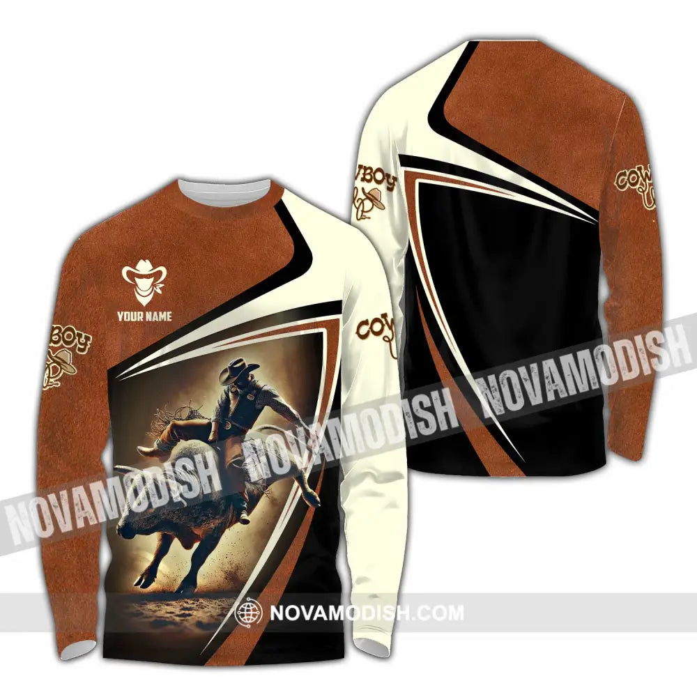 Unisex Shirt - Custom Cowboy Shirt Long Sleeve Shirt / S T-shirt