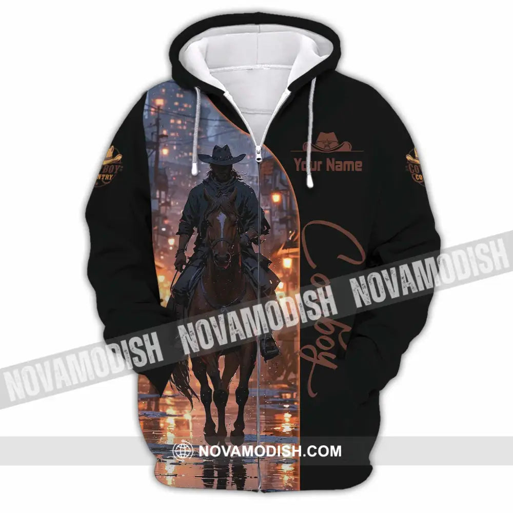 Unisex Shirt - Custom Cowboy Shirt - Zipper Hoodie / S - T-shirt