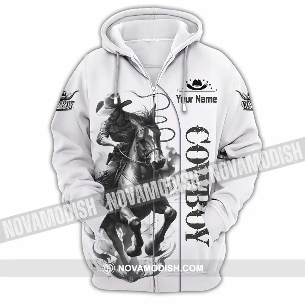 Unisex Shirt - Custom Cowboy Shirt - Zipper Hoodie / S - T-shirt
