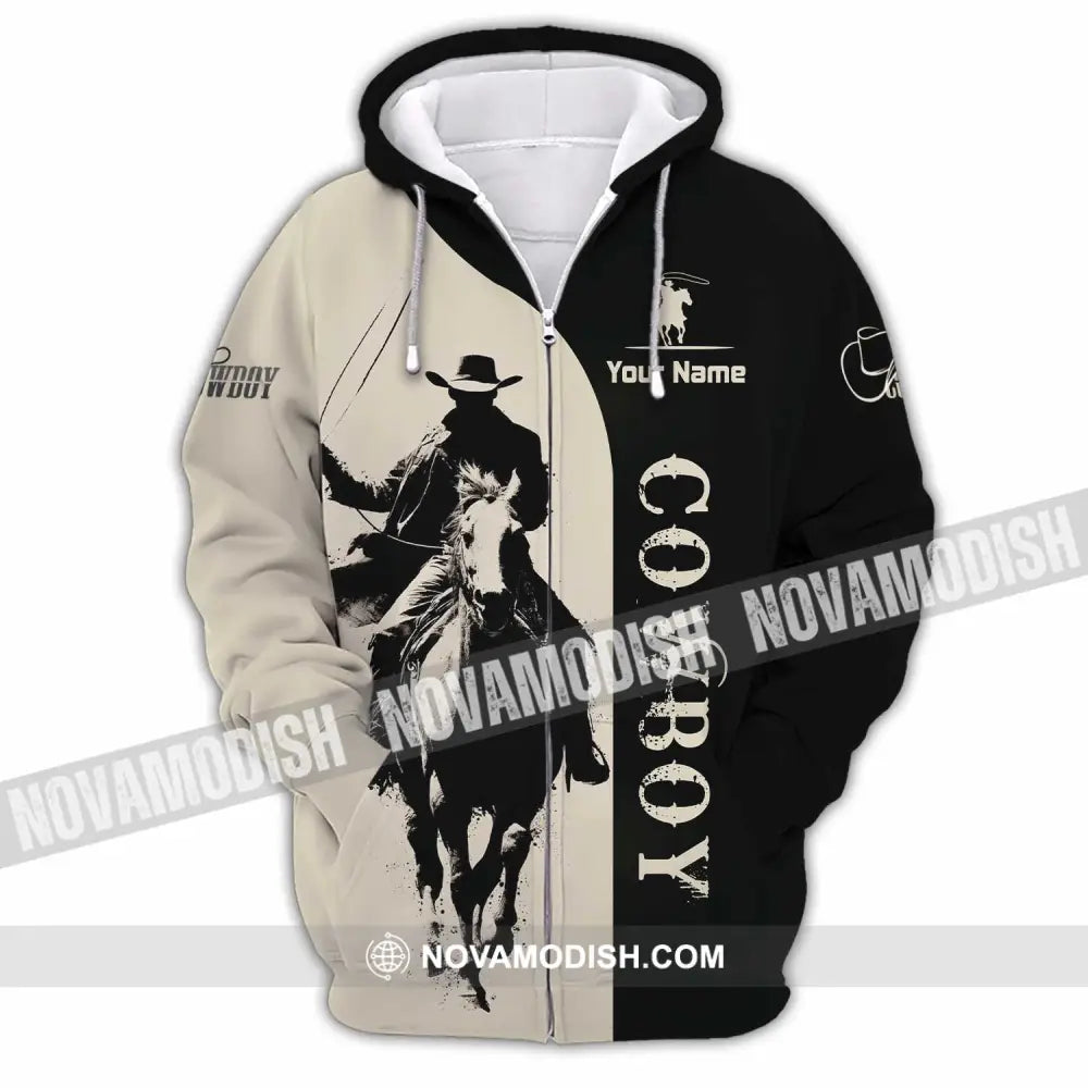 Unisex Shirt - Custom Cowboy Shirt - Zipper Hoodie / S - T-shirt