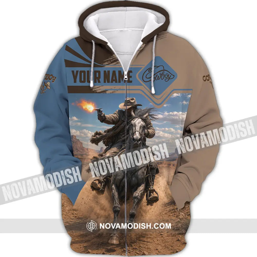 Unisex Shirt - Custom Cowboy Shirt - Zipper Hoodie / S - T-shirt