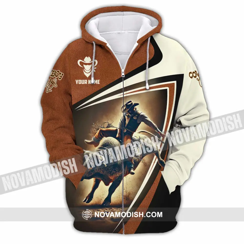 Unisex Shirt - Custom Cowboy Shirt Zipper Hoodie / S T-shirt