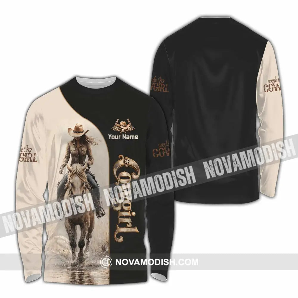 Unisex Shirt - Custom Cowgirl Shirt - Long Sleeve Shirt / S - T-shirt