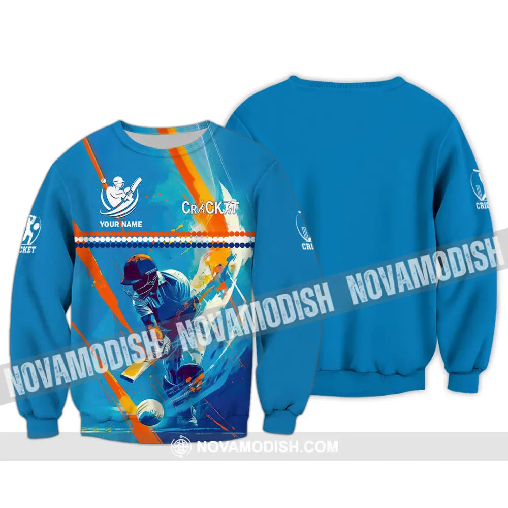 Unisex Shirt - Custom Cricket 3D Shirt Long Sleeve / S T-shirt