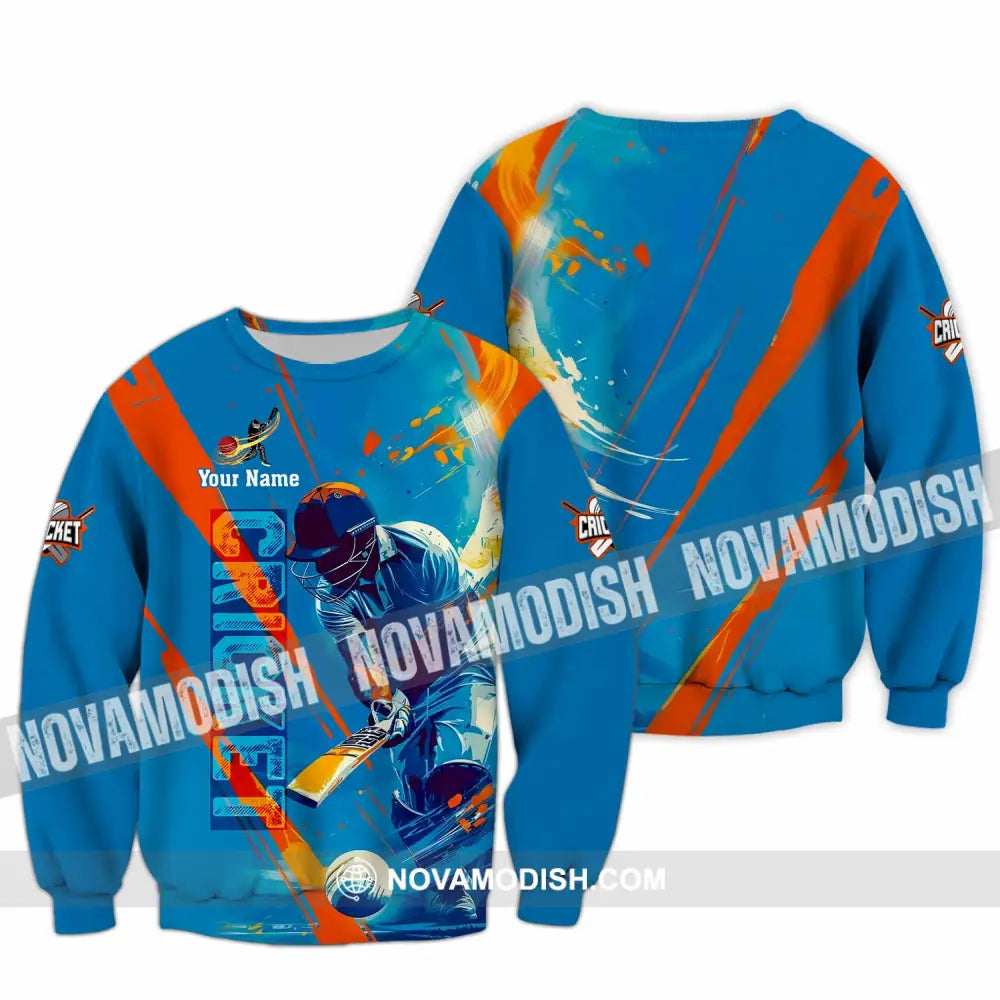 Unisex Shirt - Custom Cricket 3D Shirt Long Sleeve / S T-shirt