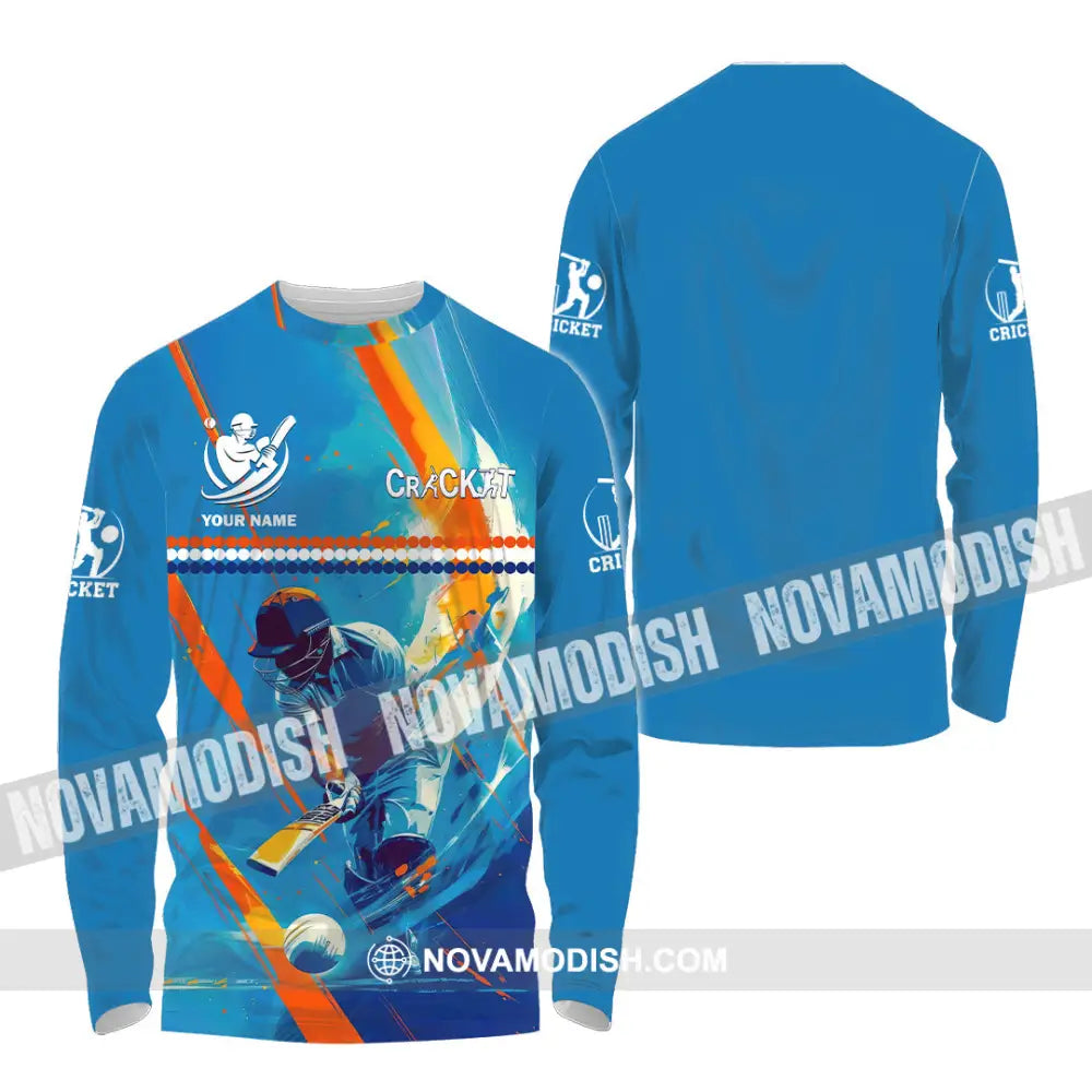 Unisex Shirt - Custom Cricket 3D Shirt Long Sleeve Shirt / S T-shirt