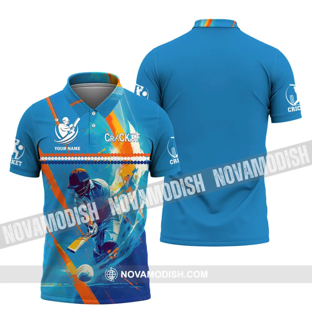 Unisex Shirt - Custom Cricket 3D Shirt Polo Shirt / S T-shirt